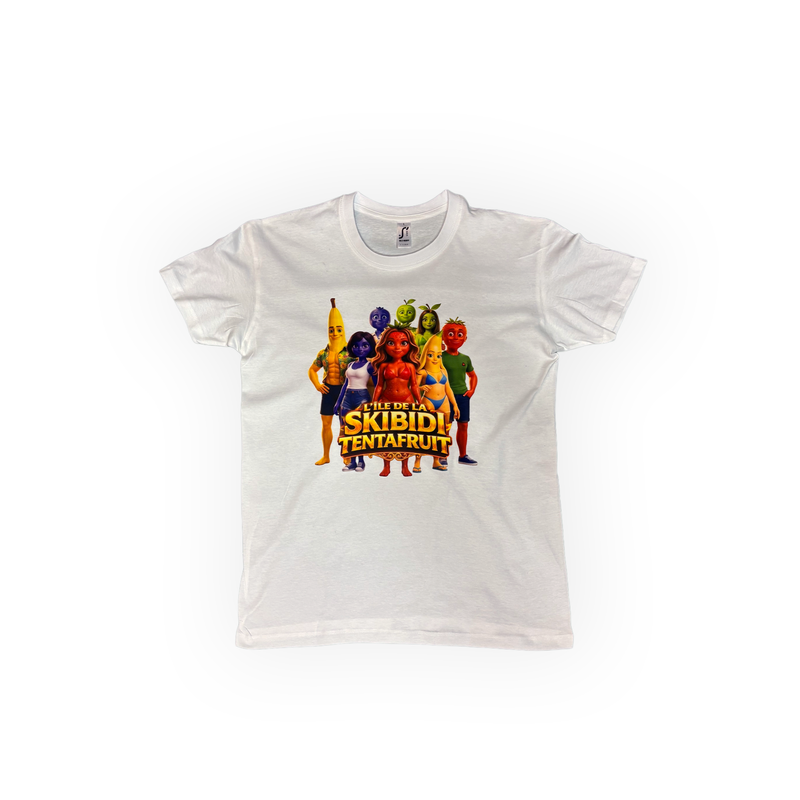 T-shirt île de la skibidi tentafruit